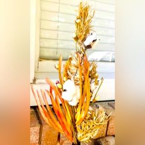 *Cotton & Fall Grass Branch, 28”